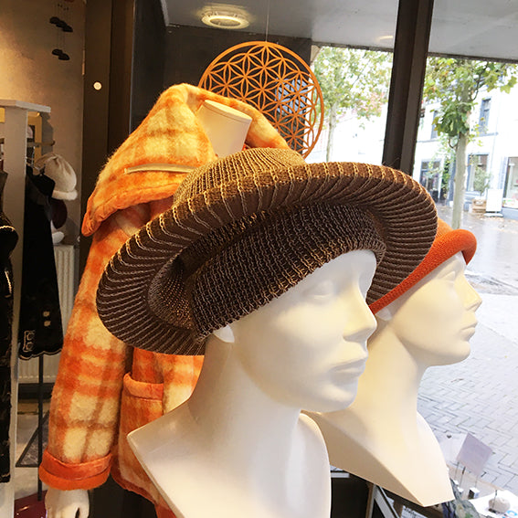 Oranje | Dubbele hoed merk The Coloured Motion