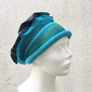 Blauw | Baret met waterafstotende bovenkant
