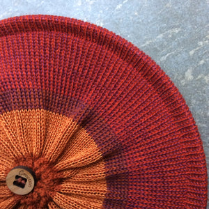 Oranje bruine Oprol baret/muts